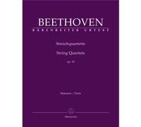 Partitions classique BARENREITER BEETHOVEN L.VAN - STREICHQUARTETTE OP.18 N°1-6 - QUATUOR A CORDES Ensemble à cordes G