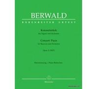 Partitions classique BARENREITER BERWALD FRANZ - CONCERT PIECE FOR BASSOON AND ORCHESTRA OP.2 - BASSON & PIANO Basson