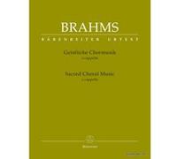 Partitions classique BARENREITER BRAHMS J. - SACRED CHORAL MUSIC Choeur et ensemble vocal