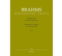 Partitions classique BARENREITER BRAHMS J. - SONATA IN G MINOR OP.78 - VIOLON & PIANO Violon G