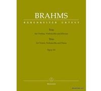 Partitions classique BARENREITER BRAHMS J. - TRIO OP.101 - VIOLON, VIOLONELLE ET PIANO - CONDUCTEUR & PARTIES Choeur et ensemble vocal