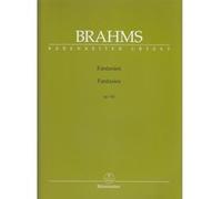 Partitions classique BARENREITER BRAHMS JOHANNES - FANTASIEN OP.116 - PIANO Piano G