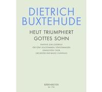 Partitions classique BARENREITER BUXTEHUDE DIETRICH - HEUT TRIUMPHIERET GOTTES SOHN BUXWV 43, KANTATE ZUM OSTERFEST Choeur et ensemble vocal