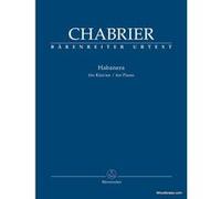 Partitions classique BARENREITER CHABRIER E. - HABANERA - PIANO Piano G