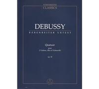 Partitions classique BARENREITER DEBUSSY - QUATUOR OP.10 - SCORE Format poche
