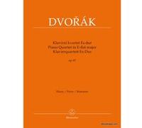 Partitions classique BARENREITER DVORAK A. - PIANO QUARTET IN E-FLAT MAJOR OP.87 Musique de chambre