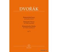 Partitions classique BARENREITER DVORAK A. - ROMANTIC PIECES OP.75 - VIOLON & PIANO Violon