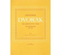Partitions classique BARENREITER DVORAK A. - STRING QUARTET N°13 OP.106 - SET OF PARTS Ensemble à cordes