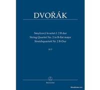 Partitions classique BARENREITER DVORAK A. - STRING QUARTET N°2 IN B-FLAT MAJOR B 17 - CONDUCTEUR Format poche