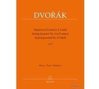 Partitions classique BARENREITER DVORAK A. - STRING QUARTET N°5 IN F MINOR OP.9 - PARTS Musique de chambre