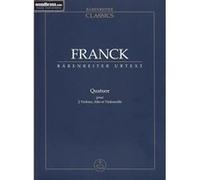 Partitions classique BARENREITER FRANCK CESAR - QUATUOR - 2 VIOLONS, ALTO, VIOLONCELLE Format poche