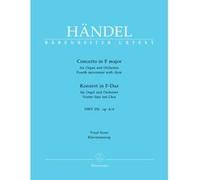 Partitions classique BARENREITER HAENDEL G.F. - CONCERTO EN FA MAJEUR POUR ORGUE ET ORCHESTRE HWV 292, OP.4/4 - ORGUE ET CHOEUR MIXTE Choeur et ensemble vocal