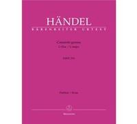Partitions classique BARENREITER HAENDEL - G.F. - CONCERTO GROSSO G-DUR, OP 6-1 HWV 319 - CONDUCTEUR Format poche
