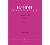 Partitions classique BARENREITER HAENDEL G.F. - CONCERTO GROSSO G-MOLL OP 6-6, HWV 324 - CONDUCTEUR Format poche