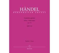 Partitions classique BARENREITER HAENDEL G.F. - CONCERTO GROSSO HWV 312 EN SIB MAJEUR OP.3/1 - CONDUCTEUR Grand format
