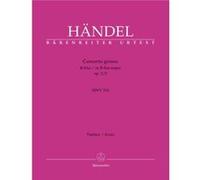 Partitions classique BARENREITER HAENDEL G.F. - CONCERTO GROSSO HWV 313 EN SIB MAJEUR OP.3/2 - CONDUCTEUR Grand format