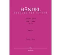 Partitions classique BARENREITER HAENDEL G.F. - CONCERTO GROSSO HWV 315 EN FA MAJEUR OP.3/4 - CONDUCTEUR Grand format