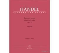 Partitions classique BARENREITER HAENDEL G.F. - CONCERTO GROSSO HWV 328 OP 6-10 IN D-MOLL - CORDES Musique de chambre