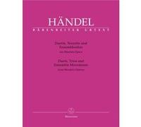 Partitions classique BARENREITER HAENDEL G.F. - DUETS, TRIOS AND ENSEMBLE MOVEMENTS FROM HAENDEL'S OPERAS - CHANT, PIANO Voix solo, piano G