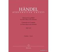 Partitions classique BARENREITER HÄNDEL G.F. - KONZERT G-MOLL HWV 287 - CONDUCTEUR Grand format