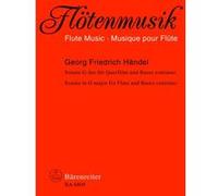 Partitions classique BARENREITER HAENDEL G.F - SONATE G-DUR FUR FLOTE UND BASSO CONTINUO HWV DEEST - FLUTE, BASSE CONTINUE Flûte traversière
