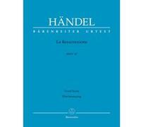 Partitions classique BARENREITER HÄNDEL - LA RESURREZIONE HWV 47 - VOCAL SCORE Voix solo, piano