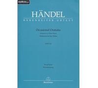 Partitions classique BARENREITER HÄNDEL - OCCASIONAL ORATORIO HWV 62 Voix solo, piano