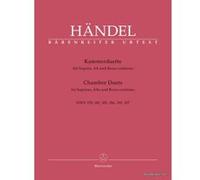 Partitions classique BARENREITER HANDEL G.F. - CHAMBER DUETS - SOPRANO ET ALTO Soprano, piano