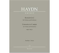 Partitions classique BARENREITER HAYDN J. - CONCERTO IN C MAJOR HOB. VIIa:1 FOR VIOLIN & ORCHESTRA - SCORE Grand format G