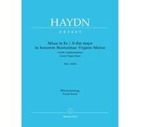 Partitions classique BARENREITER HAYDN J. - MESSE EN MIB IN HONOREM BEATISSIMAE VIRGINIS MARIAE HOB. XXII:4 Choeur et ensemble vocal G