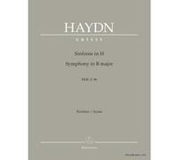 Partitions classique BARENREITER HAYDN J. - SYMPHONY IN B MAJOR Hob. I:46 - SCORE Grand format