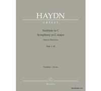 Partitions classique BARENREITER HAYDN J. - SYMPHONY IN C MAJOR MARIA THERESIA HOB. I:48 - CONDUCTEUR Grand format