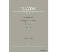 Partitions classique BARENREITER HAYDN J. - SYMPHONY IN F MINOR LA PASSIONE Hob. I:49 - SCORE Grand format