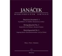 Partitions classique BARENREITER JANACEK LEOS - STRING QUARTET N°1 - VIOLON, 2 ALTOS, VIOLONCELLE Ensemble à cordes