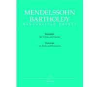 Partitions classique BARENREITER MENDELSSOHN BARTHOLDY F. - SONATES - VIOLON, PIANO Violon