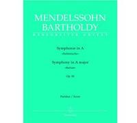 Partitions classique BARENREITER MENDELSSOHN BARTHOLDY F. - SYMPHONIE EN LA MAJEUR ITALIENISCHE OP.90 - CONDUCTEUR Grand format
