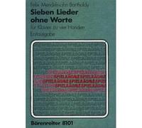 Partitions classique BARENREITER MENDELSSOHN F. - SIEBEN LIEDER OHNE WORTE - PIANO 4 MAINS Piano