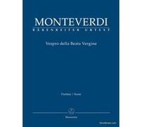 Partitions classique BARENREITER MONTEVERDI C. - VESPRO DELLA BEATA VERGINE - SCORE Grand format