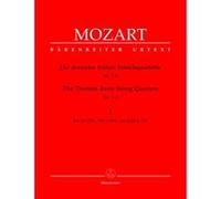 Partitions classique BARENREITER MOZART W.A. - 13 EARLY STRING QUARTET VOL.1 : N°1 A 4 - 2 VIOLONS, ALTO, VIOLONCELLE Ensemble à cordes