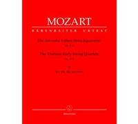 Partitions classique BARENREITER MOZART W.A. - 13 EARLY STRING QUARTET VOL.2 : N°5 A 7 - 2 VIOLONS, ALTO, VIOLONCELLE Ensemble à cordes