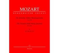 Partitions classique BARENREITER MOZART W.A. - 13 EARLY STRING QUARTET VOL.3 : N°8 A 10 - 2 VIOLONS, ALTO, VIOLONCELLE Ensemble à cordes G