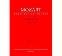 Partitions classique BARENREITER MOZART W.A. - BENEDICTUS SIT DEUS KV 117 (66A=47B) - CONDUCTEUR Grand format