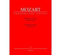 MOZART W.A. - COMPLETE SONGS - VOIX HAUTE, PIANO