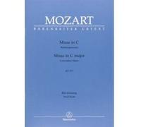 Partitions classique BARENREITER MOZART W.A. - MESSE EN DO MAJEUR KRONUNGSMESSE KV 317 - REDUCTION CHANT, PIANO Choeur et ensemble vocal G