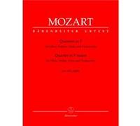 Partitions classique BARENREITER MOZART W.A. - QUATUOR EN FA MAJEUR KV 370 (368B) - HAUTBOIS, VIOLON, ALTO, VIOLONCELLE Musique de chambre