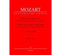 Partitions classique BARENREITER MOZART W.A. - SYMPHONIE CONCERTANTE EN MIB MAJEUR KV ANH. I, 9 (297B) - CONDUCTEUR Grand format