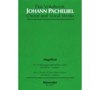 Partitions classique BARENREITER PACHELBEL JOHANN - MAGNIFICAT ANIMA MEA - CHOEUR MIXTE, BASSE CONTINUE Choeur et ensemble vocal