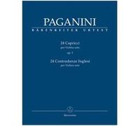 Partitions classique BARENREITER PAGANINI N. - 24 CAPRICCI OP.1 - VIOLON Violon G
