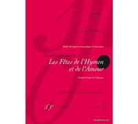 Partitions classique BARENREITER RAMEAU J.P. - LES FETES DE L'HYMEN ET DE L'AMOUR Voix solo, piano G