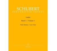 Partitions classique BARENREITER SCHUBERT F. - LIEDER VOL.1 - VOIX BASSE, PIANO Baryton, piano